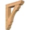 Ekena Millwork Olympic Slat Smooth Bracket w/ Offset Brace, Western Red Cedar, 7 1/2"W x 34"D x 42"H BKT0806X34X42OLY06SWR - alternate 1